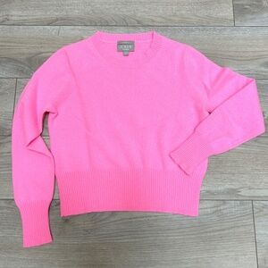 J. Crew Cashmere Cropped Crew-Neck Sweater
